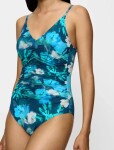 Dámské jednodílné plavky Summer Fleur OP 01 - Triumph kombinace temně růžové (M020) 044D