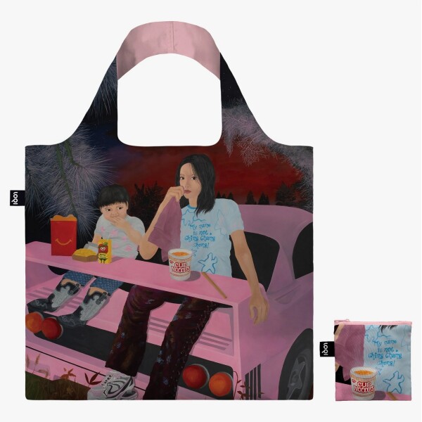 Skládací nákupní taška LOQI IMMIGRANT REVERIE by Shuaitong Zong