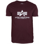 Alpha Industries Tričko Basic T-Shirt deep maroon 4XL