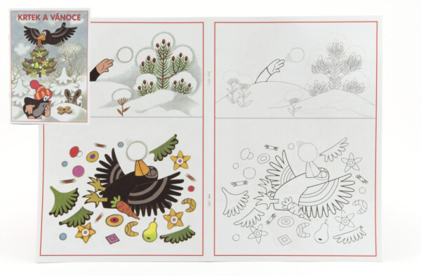 Krtek a Vánoce - Omalovánky A5 - Zdeněk Miler