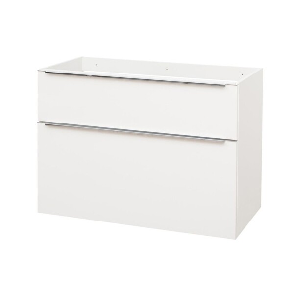 Mereo Mailo, koupelnová skříňka 100 cm, bílá, elox AL madlo CN512SN