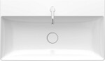 DURAVIT - DuraSquare Umyvadlo 80x47 cm, bez přepadu, s otvorem pro baterii, DuraCeram, bílá 2353800041