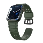 Hurtel Triple Protection pro Apple Watch 38/40/41 mm zelená / Řemínek / S ochranným krytem / Odolný