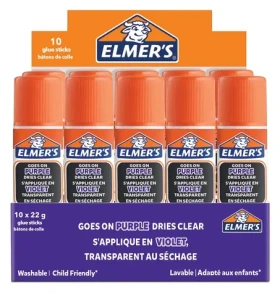 Elmer's Lepicí tyčinka Disappearing Purple / Lepicí tyčinka / 22 g / 10 ks (2136614)