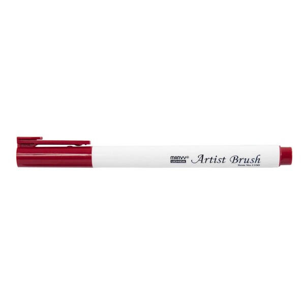 MARVY Artist Brush 1100-46 fix štětcový hrot – barvy vodní báze brush pen na papír lettering kaligrafie rozmývatelný mísitelný acid free netoxický