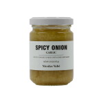 Nicolas Vahé Pikantní mletá cibule a česnek 135 g, žlutá barva, bílá barva, sklo
