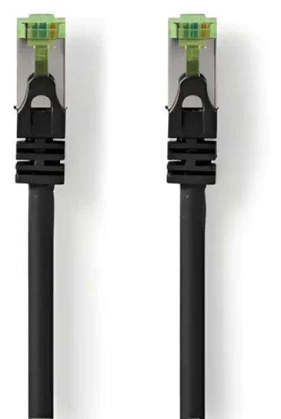 Nedis CAT7 10 m černá / Síťový kabel / S/FTP / RJ45 - RJ45 / LSZH (CCGP85420BK100)