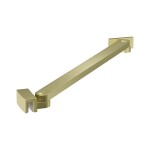 Erga Paris, rohová vzpěra pro sprchové zástěny o tloušťce skla 6/8/10 mm, délka 35cm, zlatá matná, ERG-V02-PARIS-BAR35-GB