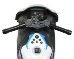 Mamido Dětská elektrická motorka BMW S1000RR bílo-modrá