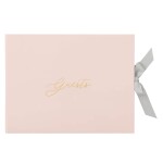 Busy B Kniha hostů Pink Faux, růžová barva, papír, textil