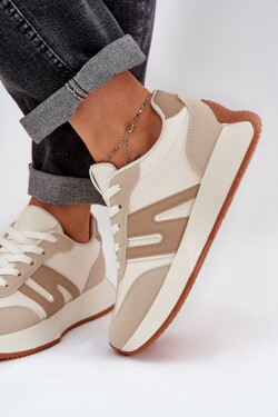 Dámské Sportovní Boty Na Platformě Béžové Emidi 36