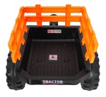 Mamido Dětský elektrický traktor MEGA D68 24V s přívěsem modrý