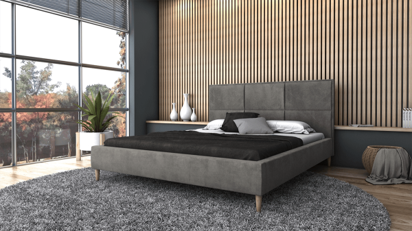 FRONTI Postel SAND 180x200 šedá