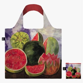 Skládací nákupní taška LOQI FRIDA KAHLO Viva la Vida, Watermelons