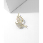 Brož Swarovski Elements Fortuinata, Zlatá
