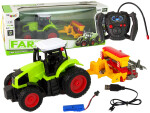 Mamido Elektrické autíčko Rolnícky Traktor s Lisem R/C 1:16 Zelený