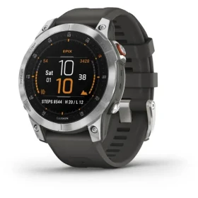 Garmin epix PRO Glass stříbrno-šedá / Chytré hodinky / GPS / 1.3 / mapy / BT / WiFi / NFC (010-02582-01)