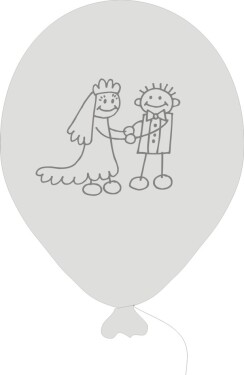 Svatební balonky panáčci Balonky.cz Svatební balonky panáčci Balonky.cz