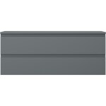 MEXEN/S - Orio koupelnová skříňka pod umyvadlo 120 cm s deskou, 2 zásuvky, grafit mat 91A10-12047-2-BFFC66