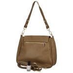 Stylová dámská kožená crossbody kabelka Dawn, khaki