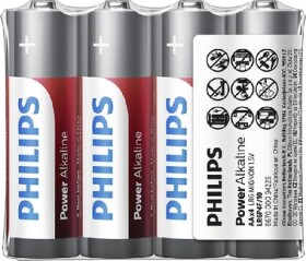 Philips baterie AA Power Alkaline - 4ks (LR6P4F/10)