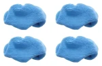 Polti 4 ks hadříků z mikrovlákna modrá / Hadříky pro parní mop / SV610/620/650/660 / Polyamid, polyester