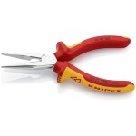 Knipex 38 91 200 pro elektroniku a jemnou mechaniku ploché jehlové kleště 45° zahnuté vanadová elektrikářská ocel 200 mm