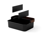 Stohovatelný organizér 35,5x24,5 cm Umbra BELLWOOD - černý/ořechový