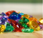 TickiT Třídicí průhledné diamanty (144 ks)