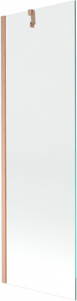 MEXEN/S - Next vanová zástěna FIX 60 x 150, transparent, měď kartáčovaná 895-060-000-00-00-65