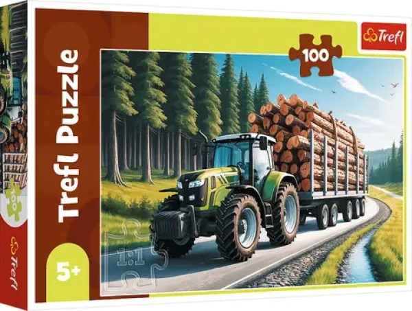 TREFL Puzzle Lesní traktor