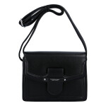 Praktická dámská koženková crossbody kabelka Ivana S., černá