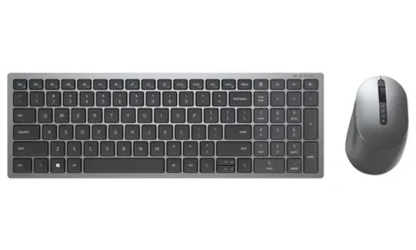 DELL KM7120W HU šedá / Set bezdrátové klávesnice a myši / HU / 2.4GHz / Bluetooth / USB (580-AIWH)