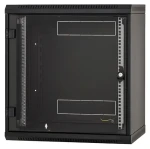 Triton RUA-09-AS6-BAX-A1 / Nástěnný rozvaděč / 9U / 600x600 mm / skleněné dveře / odnímatelné bočnice / černý (RUA-09-AS6-BAX-A1)