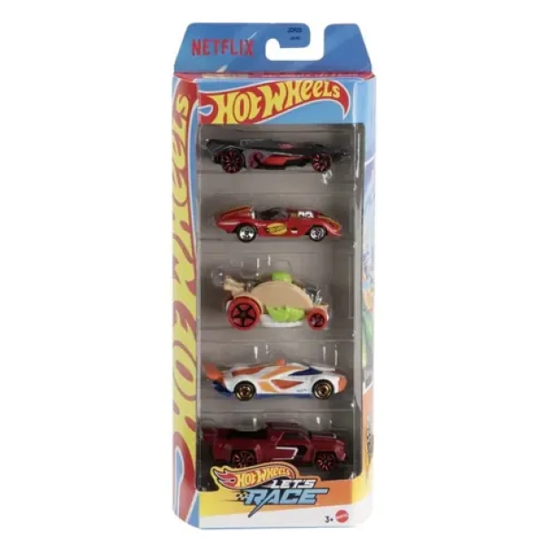 Mattel Hot Wheels tematický angličák závodní 5ks