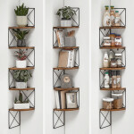 Polička, mdf, hnědá, ABP-E1051 OLW