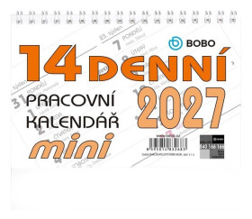 Stolní pracovní kalendář 2027 MINI 14denní