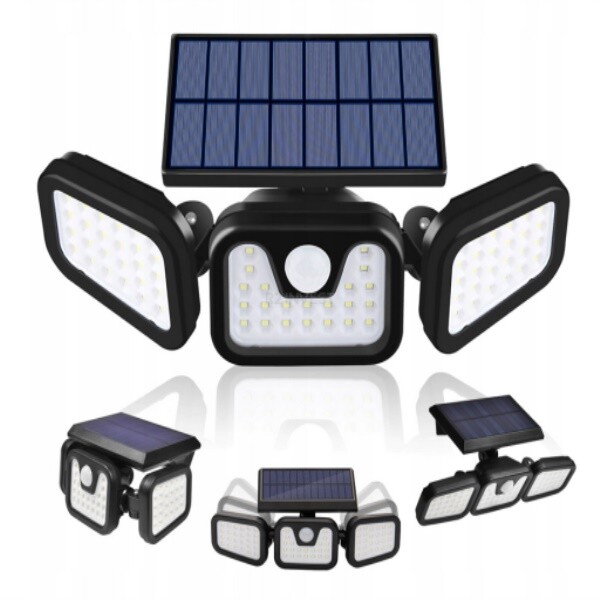 Izoxis Solární 140 COB LED osvětlení s PIR čidlem pohybu