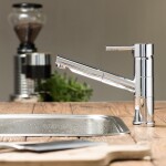 Eisl - Dřezová stojánková baterie s výsuvnou sprškou UNICORN, chrom 33770UNICORN