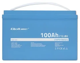 Qoltec Akumulátor LiFePO4 / Akumulátor / 12,8V / 100Ah / 1280Wh / BMS (53705)