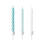 Dortové svíčky tyrkysové 10 ks mix barev Amscan Dortové svíčky tyrkysové 10 ks mix barev Amscan