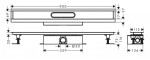 HANSGROHE - uBox universal Set pro standardní instalaci lineárního sprchového žlabu 90 cm, nerez 56025180