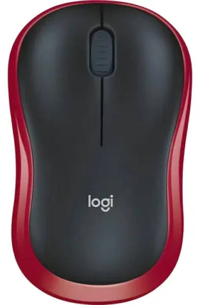 Logitech M185 červená / Myš / bezdrátová / optická / 1000 DPI / 3 tlačítka (5099206028845)