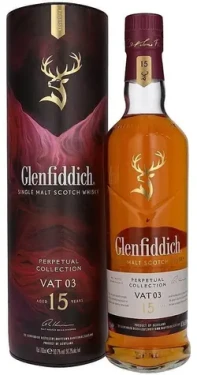 Glenfiddich Perpetual Collection VAT 03 15 YO / Whisky Single Malt / Speyside / 50,2 % / 0,7 l / Dárková tuba (5010327325781)