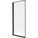 MEXEN - MIST vanová zástěna 80x150 cm 6mm 1-s, černá, okraj, levá 8A9-080-001-70-70-L