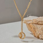 ELENYS Solis – pozlacený náhrdelník 18K žluté zlato Délka náhrdelníku: 51+5 cm / max. 56 cm