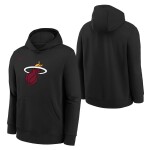 Nike Dětská mikina Miami Heat NBA Fleece Essential Hoodie Černá (YOUTH)