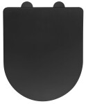 SAPHO - PACO WC sedátko, SLIM, Soft Close, Easy Take, černá mat PCS1012B