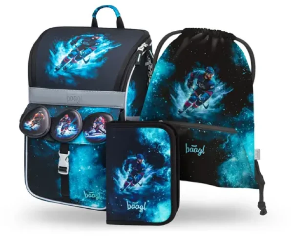 BAAGL SET 3 Zippy Hokej: aktovka, penál, sáček (A-35960)