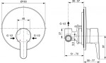 IDEAL STANDARD - Sesia Sprchová baterie pod omítku, chrom A6944AA